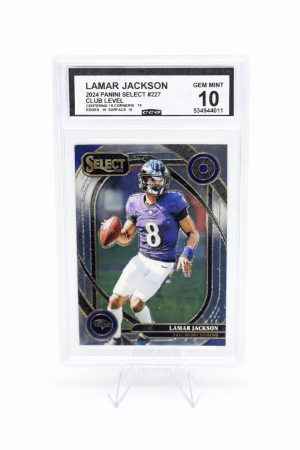 2024 Panini Select - Club Level Lamar Jackson #227 Silver Prizm