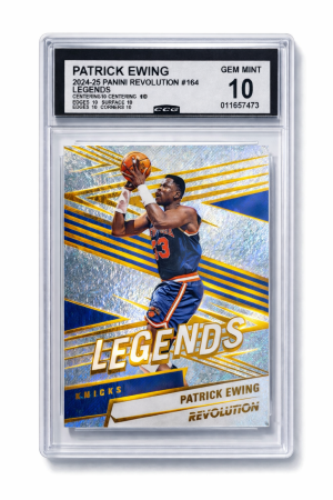 Patrick Ewing 2024-25 Panini Revolution Legends #164 CCG Gem Mint 10 – New York Knicks Slab